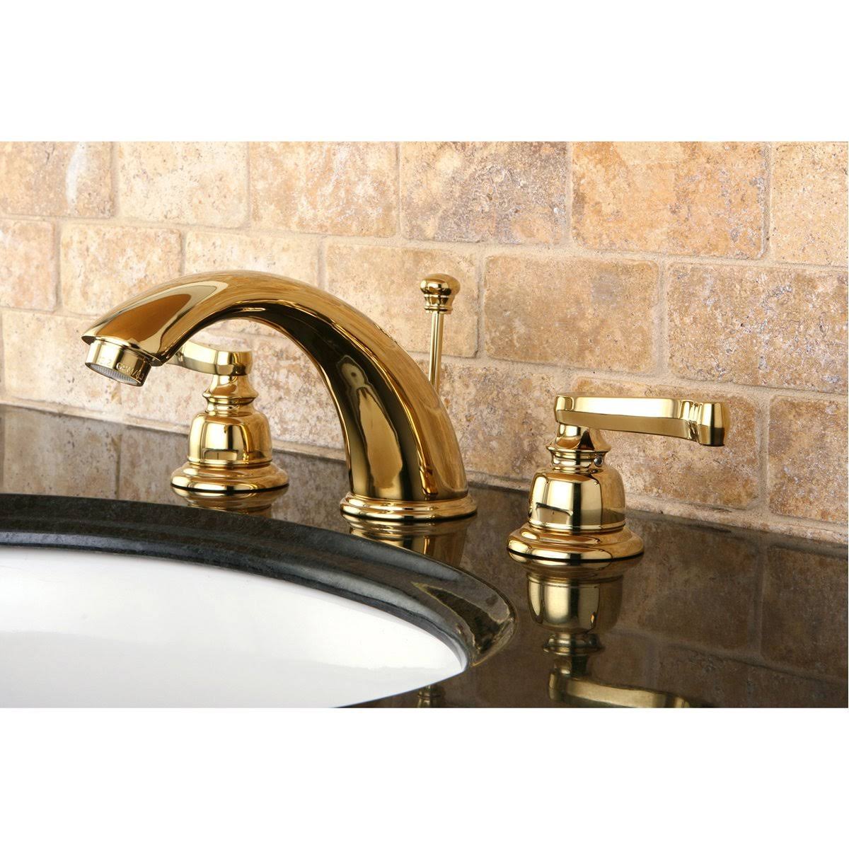 Chrome Widespread Bathroom Faucet with Pop-Up E4549