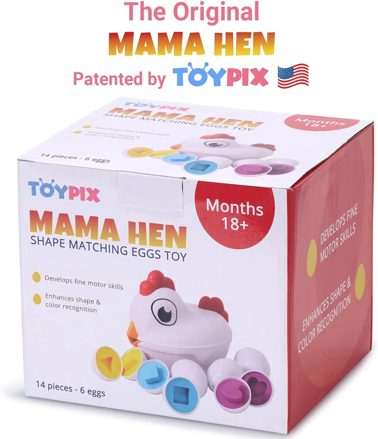 Shape Sorter Matching Eggs Toy for Toddlers M53916