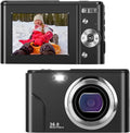 1080P Mini Digital Camera 36MP 16X Zoom Rechargeable Point and Shoot Camera (2.4 inch Blue) Pack of 2 P15898