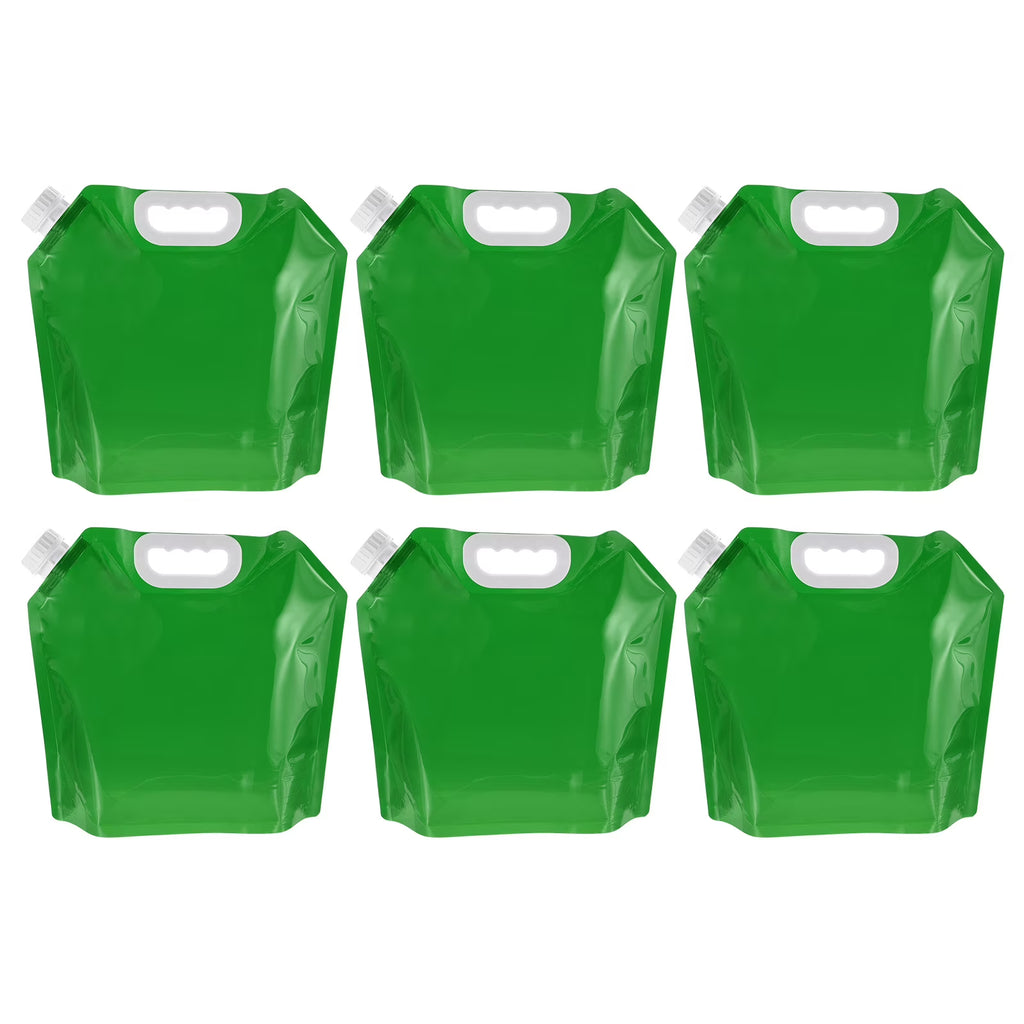 Green 6 Pack Collapsible Water Container Bag C570