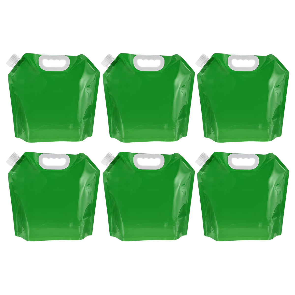 Green 6 Pack Collapsible Water Container Bag C570
