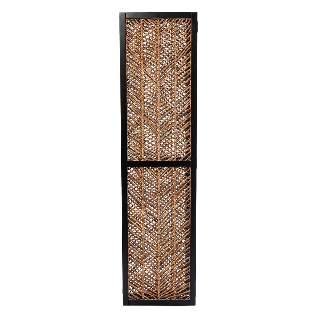 Woven Room Divider Black/Natural U140