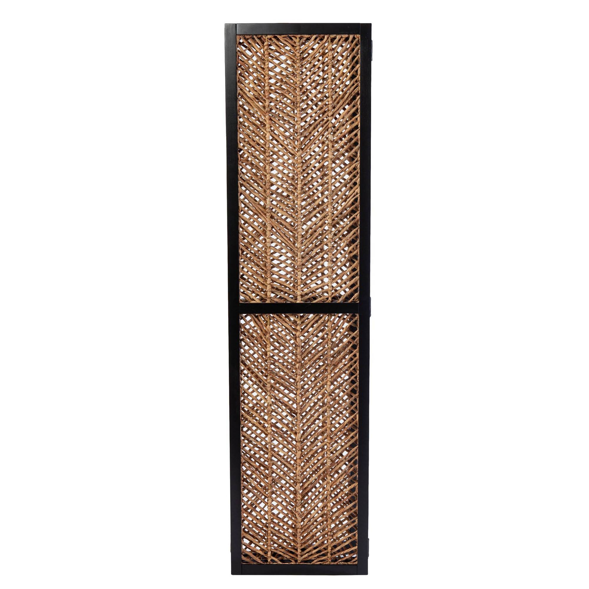 Woven Room Divider Black/Natural U140