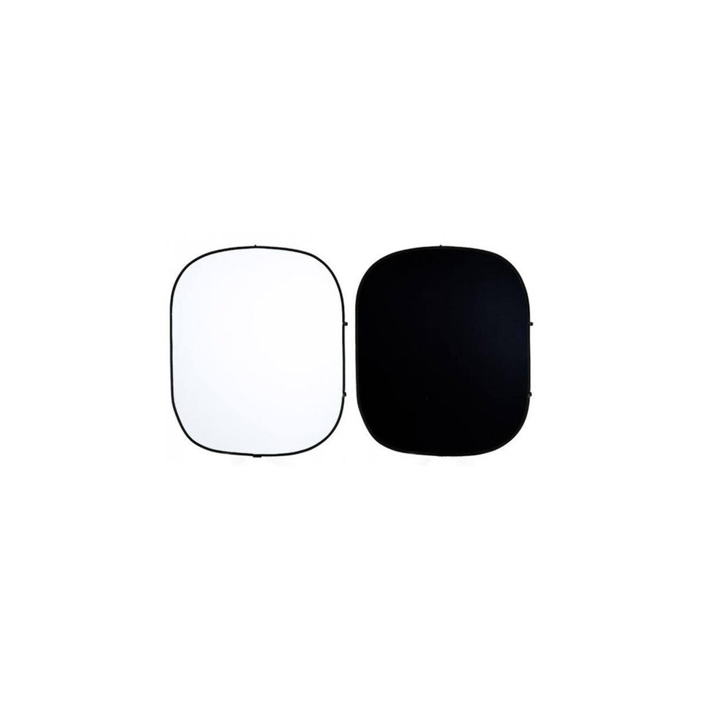 Collapsible/Reversible Background 5x6 ft Black/White B9703