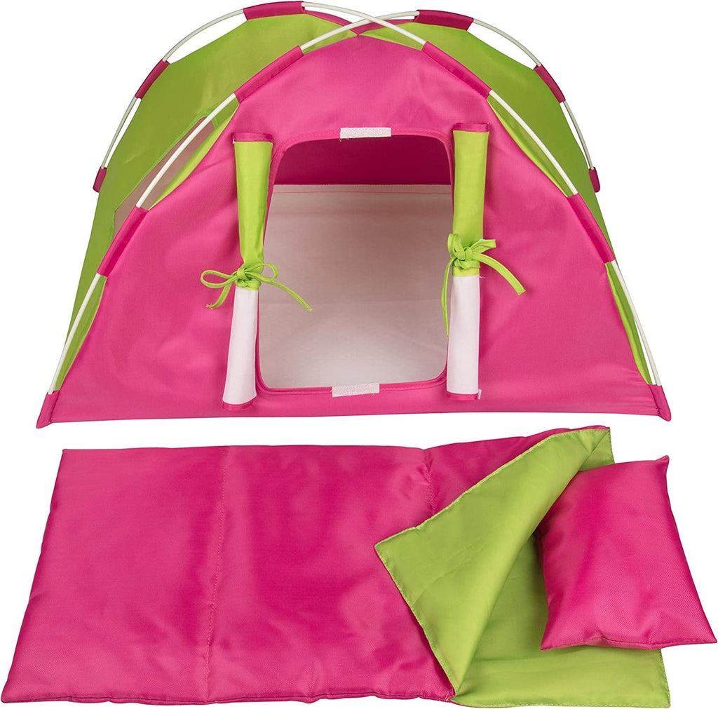 Doll Camping Bed Tent with Sleeping Bag & Pillow J66465