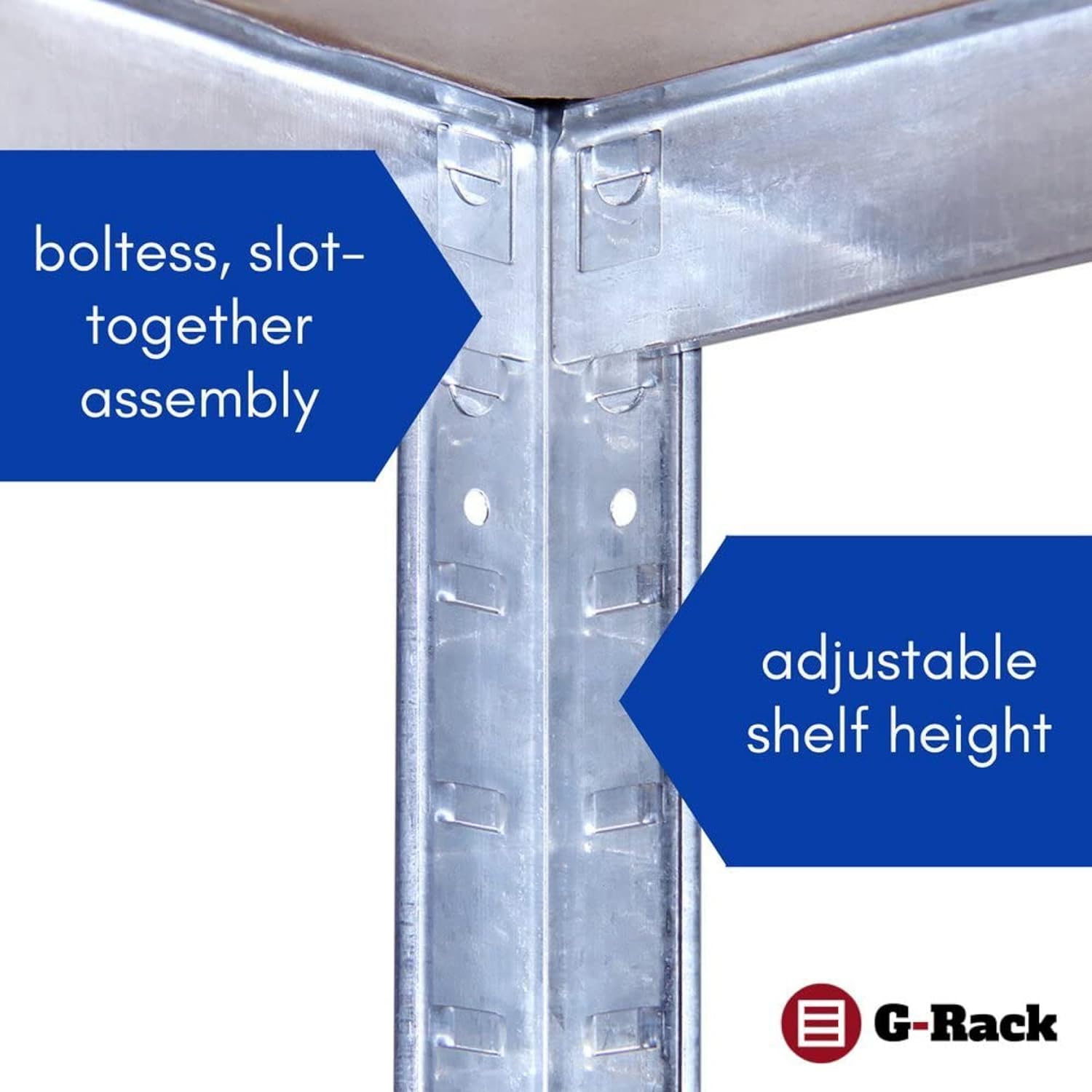 Heavy Duty Garage Shelving Units, 71" H x 35" L x 12" W, Blue J928781