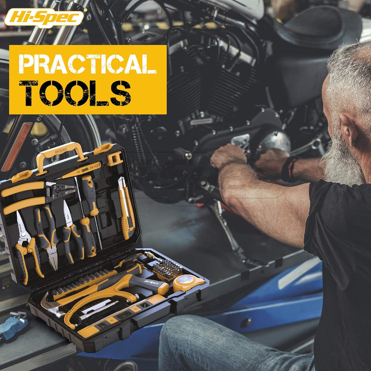 82 Piece Home & Garage Tool Kit Set with Storage Case B899
