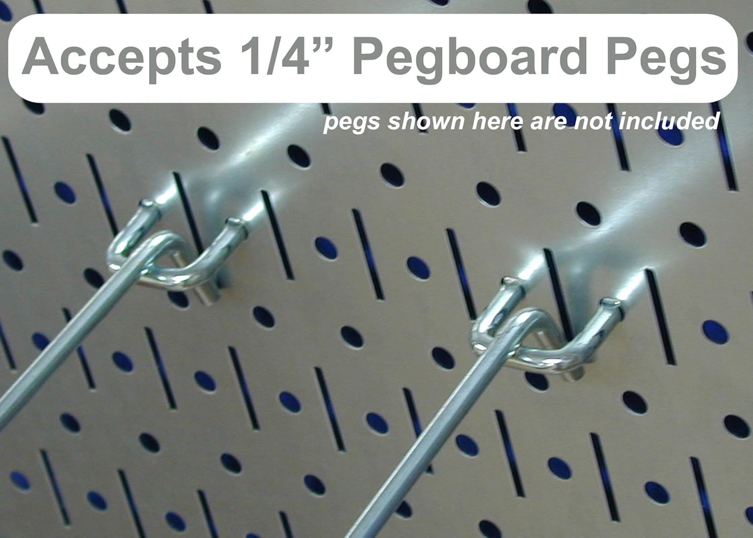 Two Pack of 16in x 48in Metal Pegboard Panels X941445