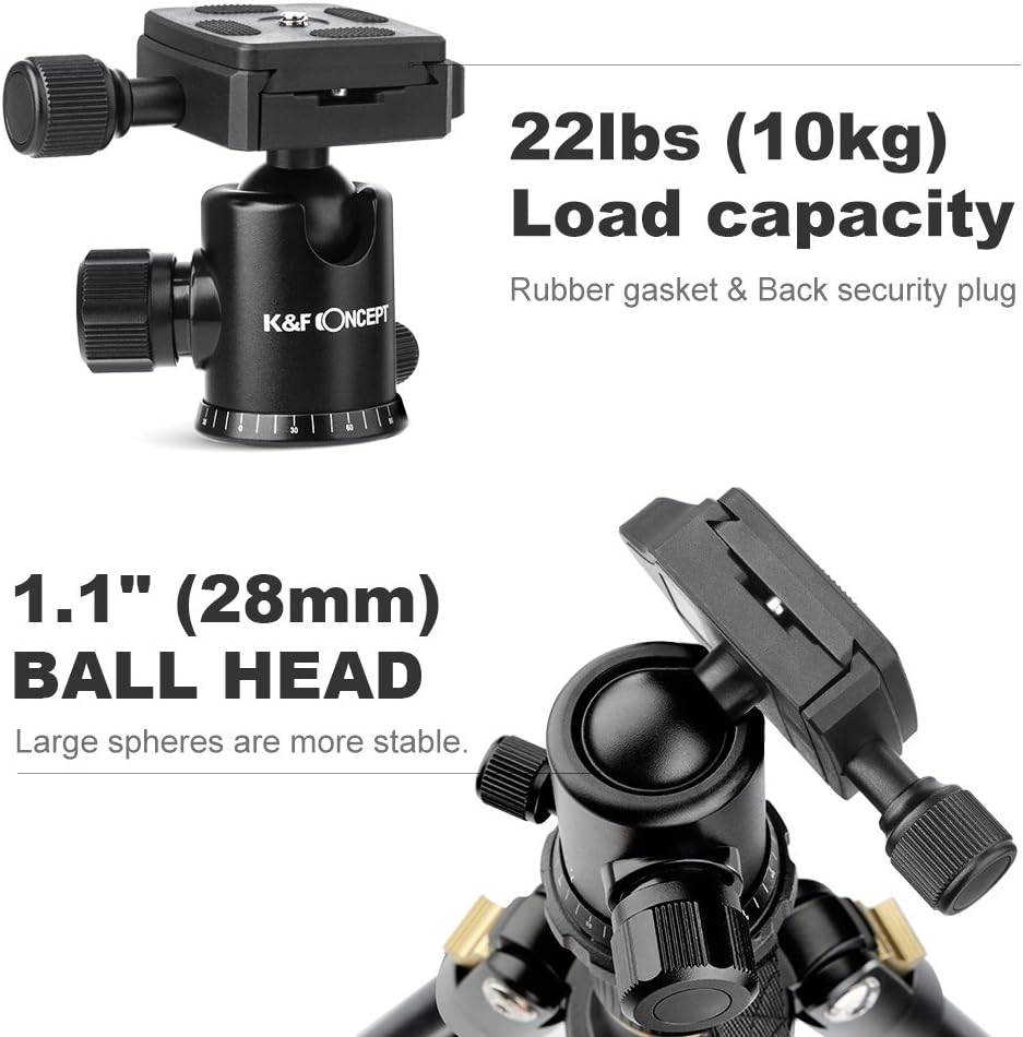 62'' Aluminum Camera Tripod with Ball Head U42532