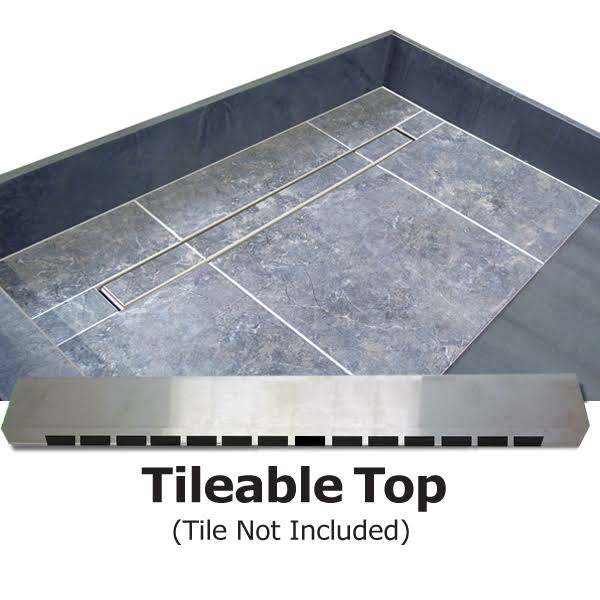 60x22 x 34x22 Double Threshold Shower Base with Drain Top I7800
