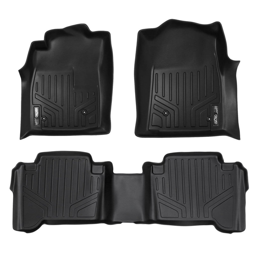 Black 2 Row Floor Mats for Toyota Tacoma Double Cab P982368