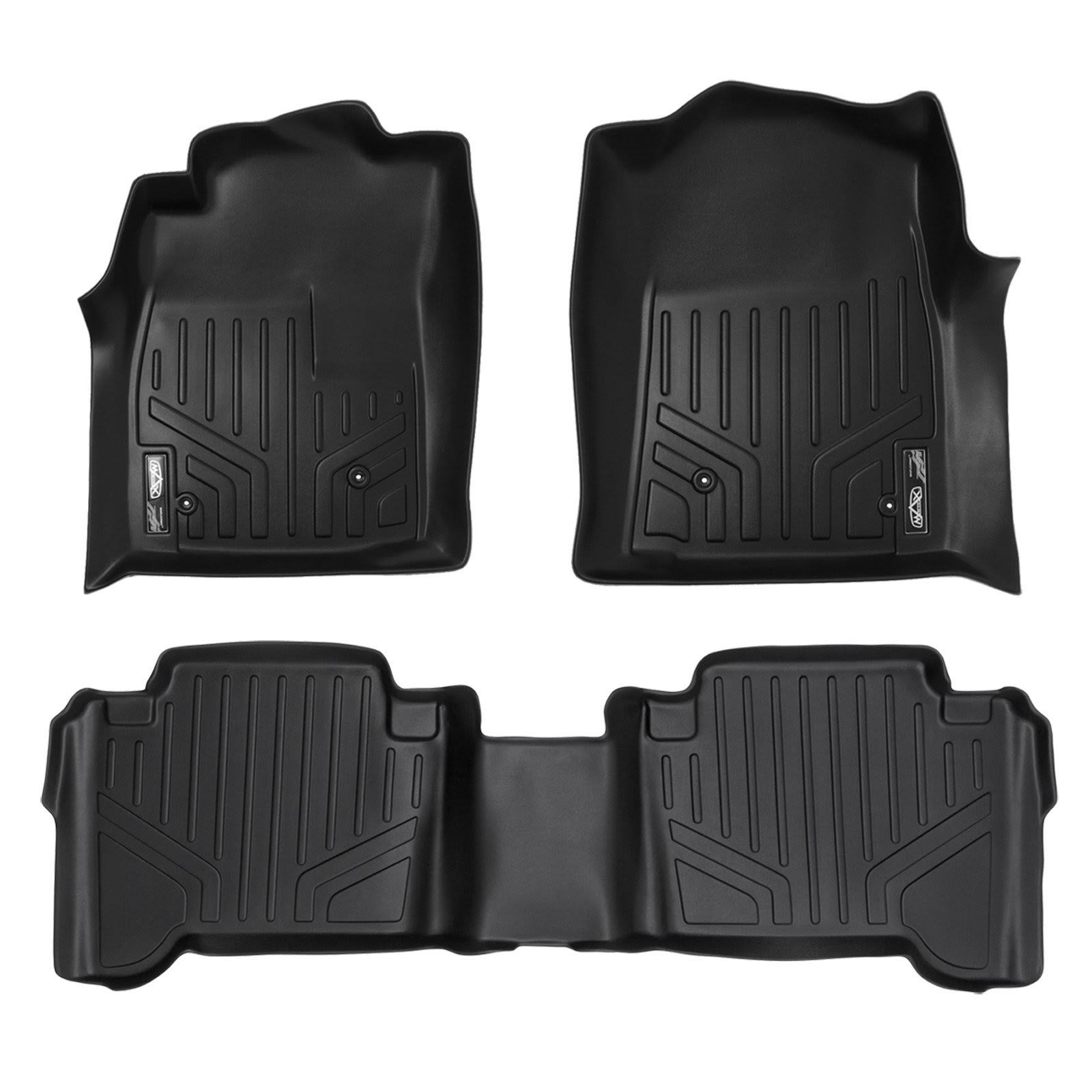 Black 2 Row Floor Mats for Toyota Tacoma Double Cab P982368