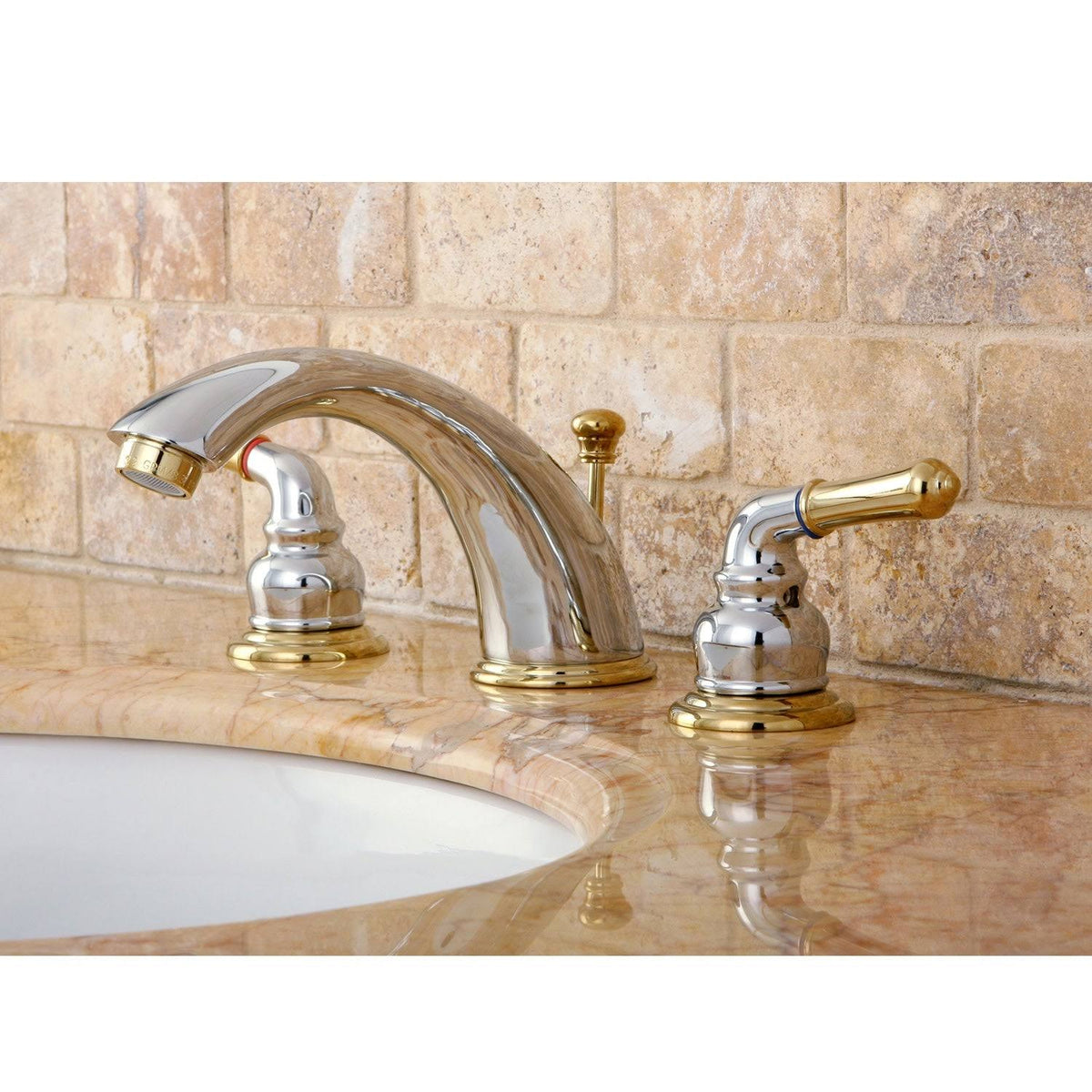Polished Chrome Widespread Bathroom Faucet T32081
