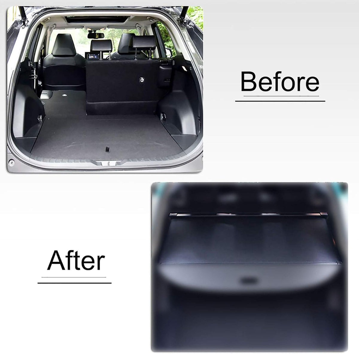 Retractable Cargo Cover for Hyundai Tucson Black O248490