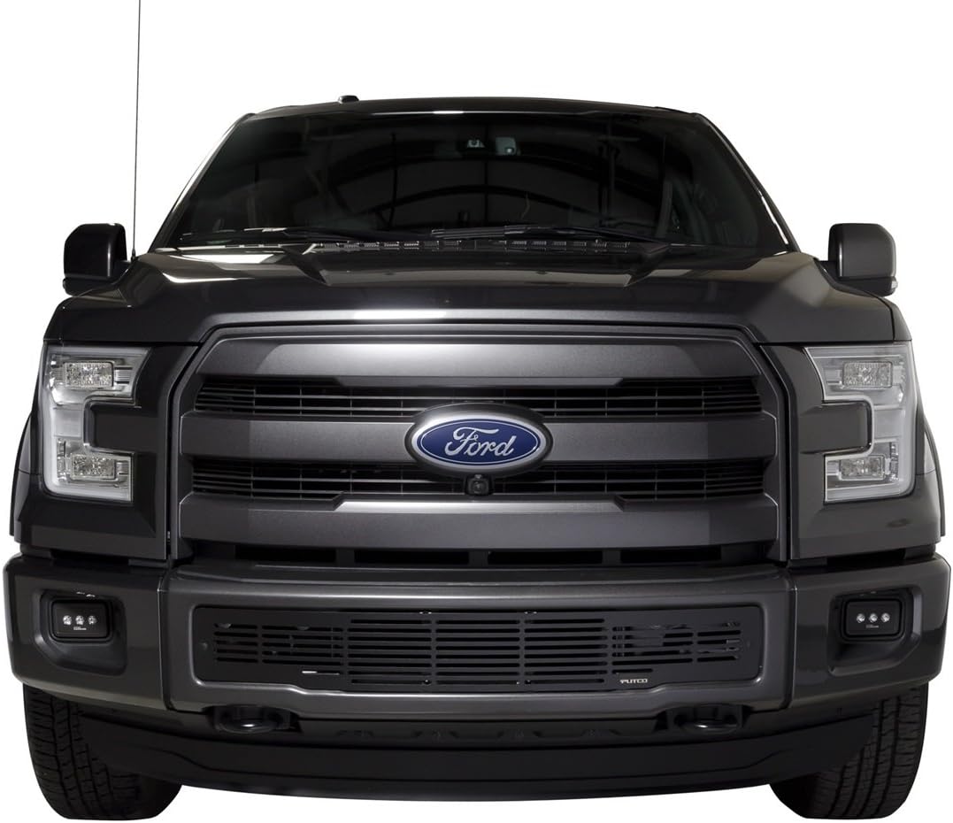 Black Stainless Steel Bar Style Bumper Grille Q8920