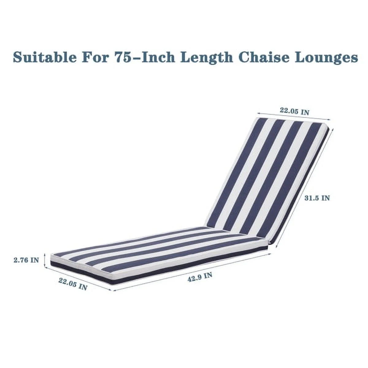 Outdoor Lounge Chair Cushion Replacement Patio Seat Cushion I686