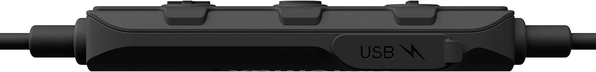 Matte Black Bluetooth Earplug Headphones with 27 dB Noise Reduction E563455