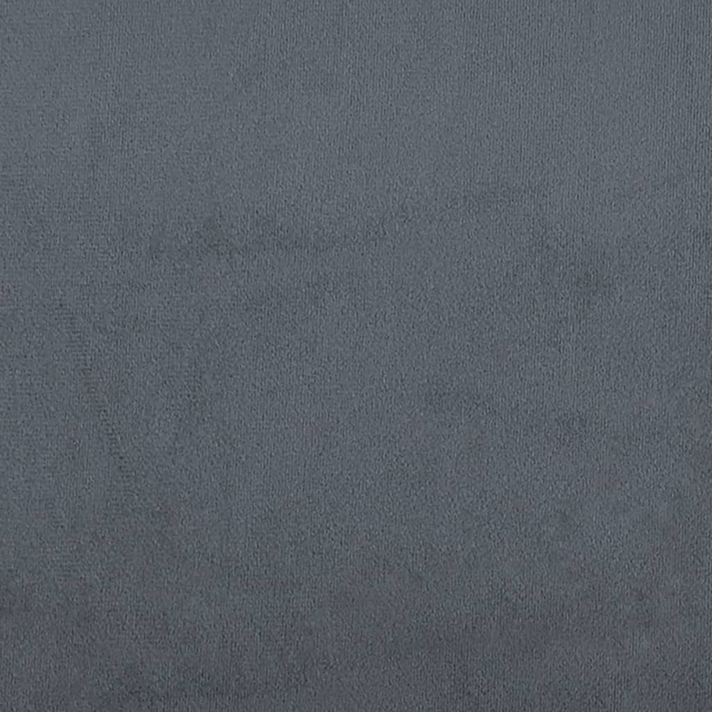 Dark Gray Velvet Chaise Longue X21953