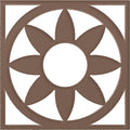 36x22OD x 12 1/2x22ID x 1x22P Copper PVC Pierced Ceiling Medallion O32580