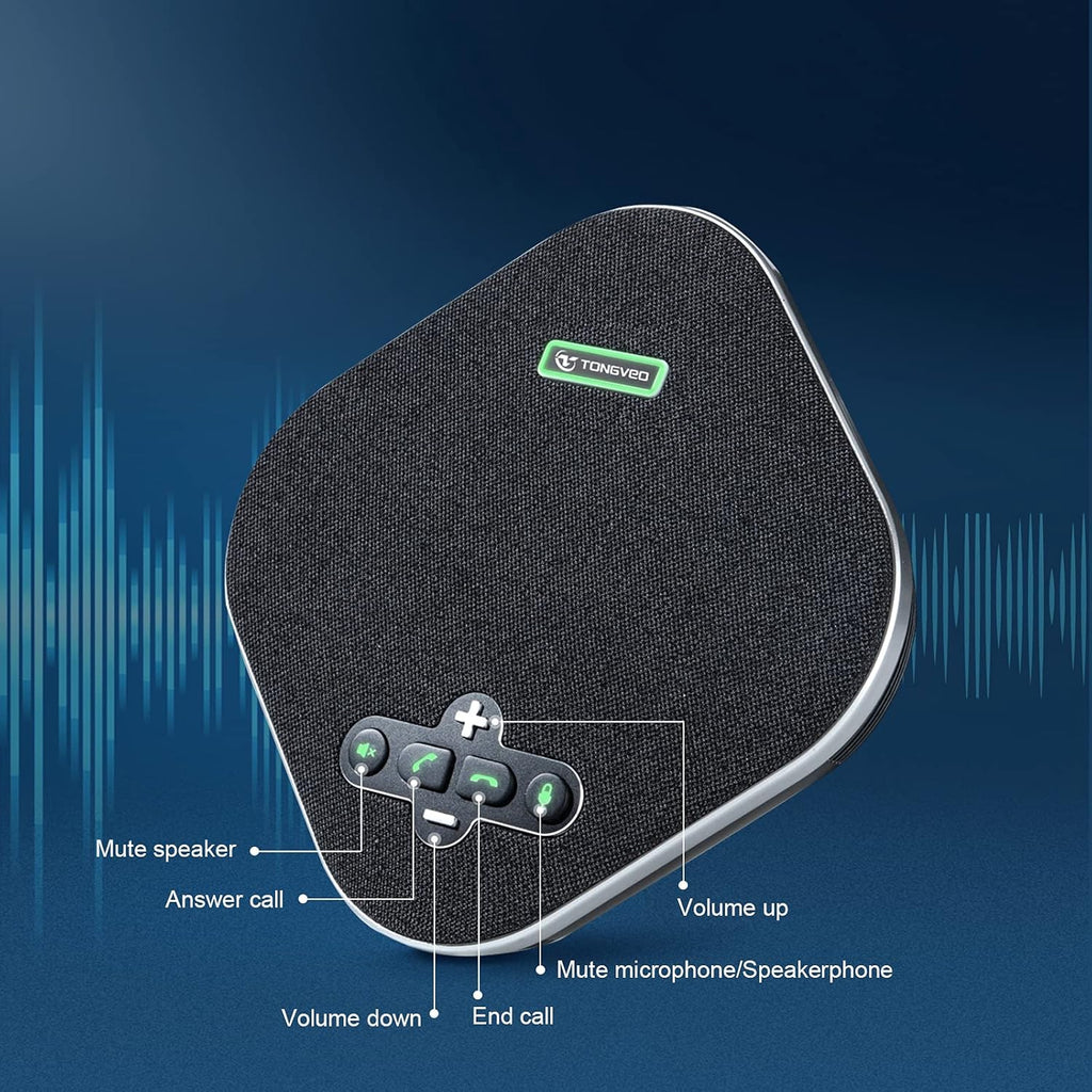 Wireless Speakerphone Conference Speaker with Expandable Microphone S757772