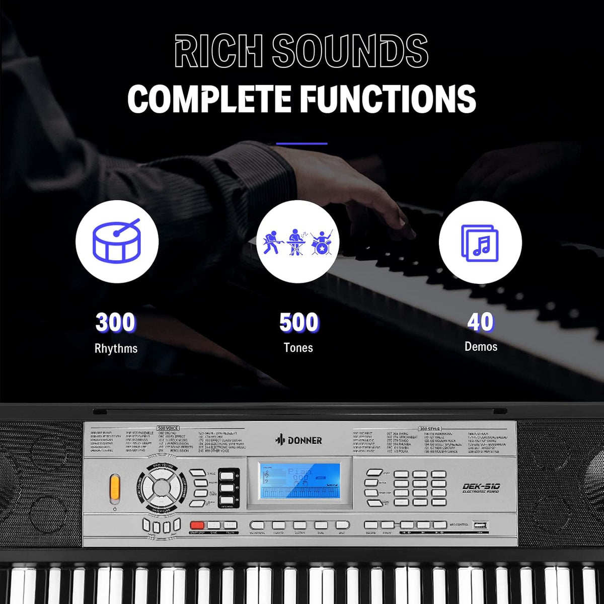 54 Key Portable Electric Keyboard Piano X8818