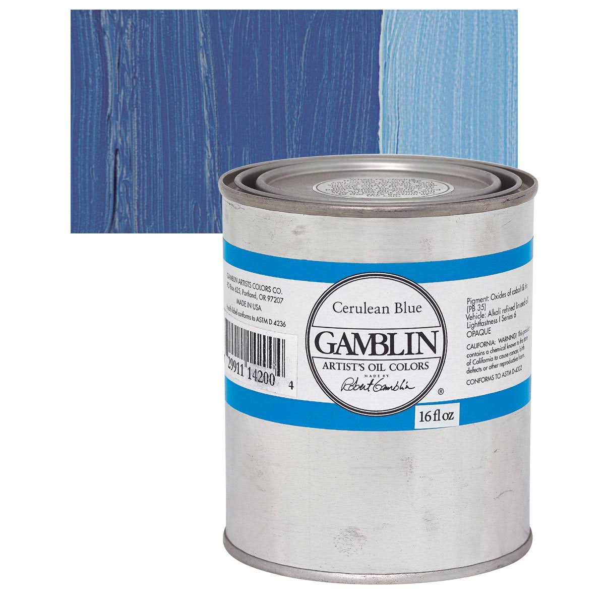Cerulean Blue Oil Color, 16 oz Can N270592