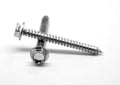 5/16 x 1 3/4 Sheet Metal Screw Hex Washer Head Type A Low Carbon Steel Zinc Plated Y5768