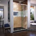 Semi-Frameless Pivot Shower Door in Chrome L6767