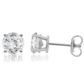 14kt White Gold Diamond Stud Earrings I446