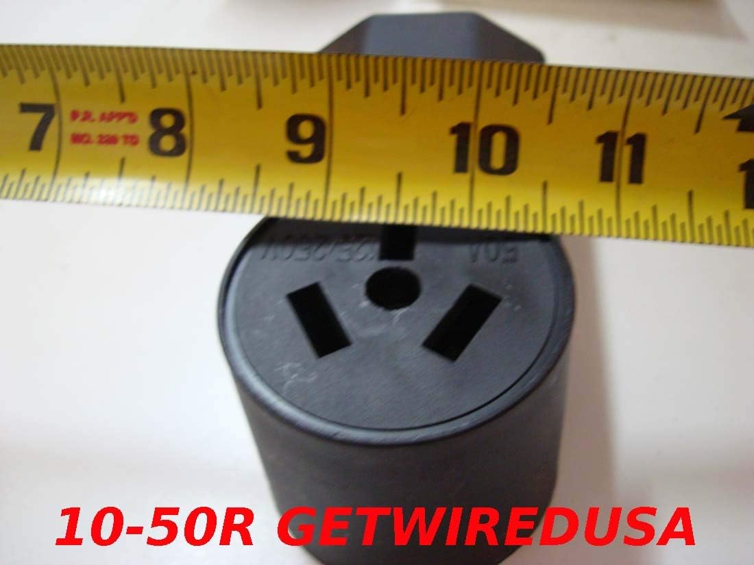 10-30P Male 3-Pin Plug To 10-50R Female 3-Prong Receptacle Adapter H93849