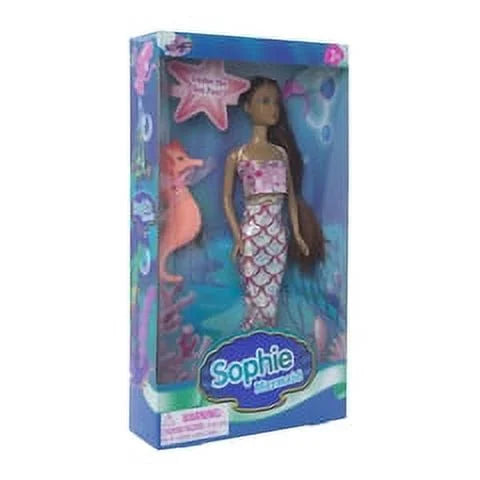 Black Hair & Blonde Hair Mermaid Doll (2 Doll) T492