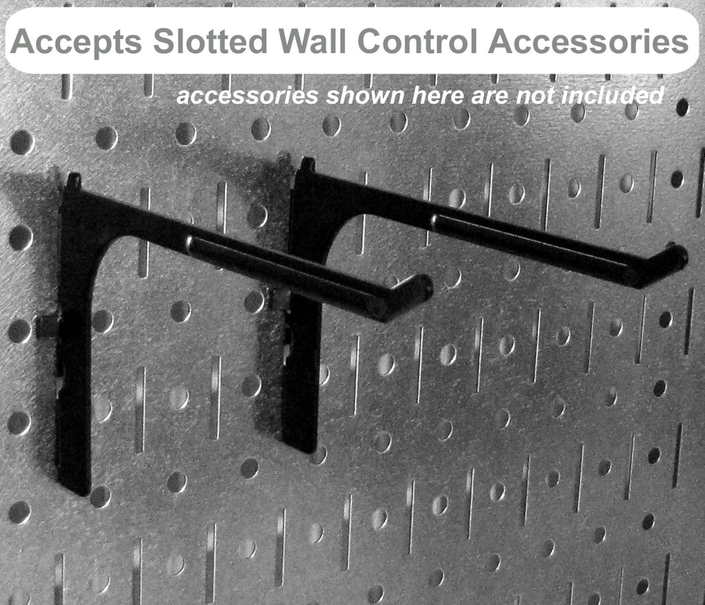 Two Pack of 16in x 48in Metal Pegboard Panels X941445