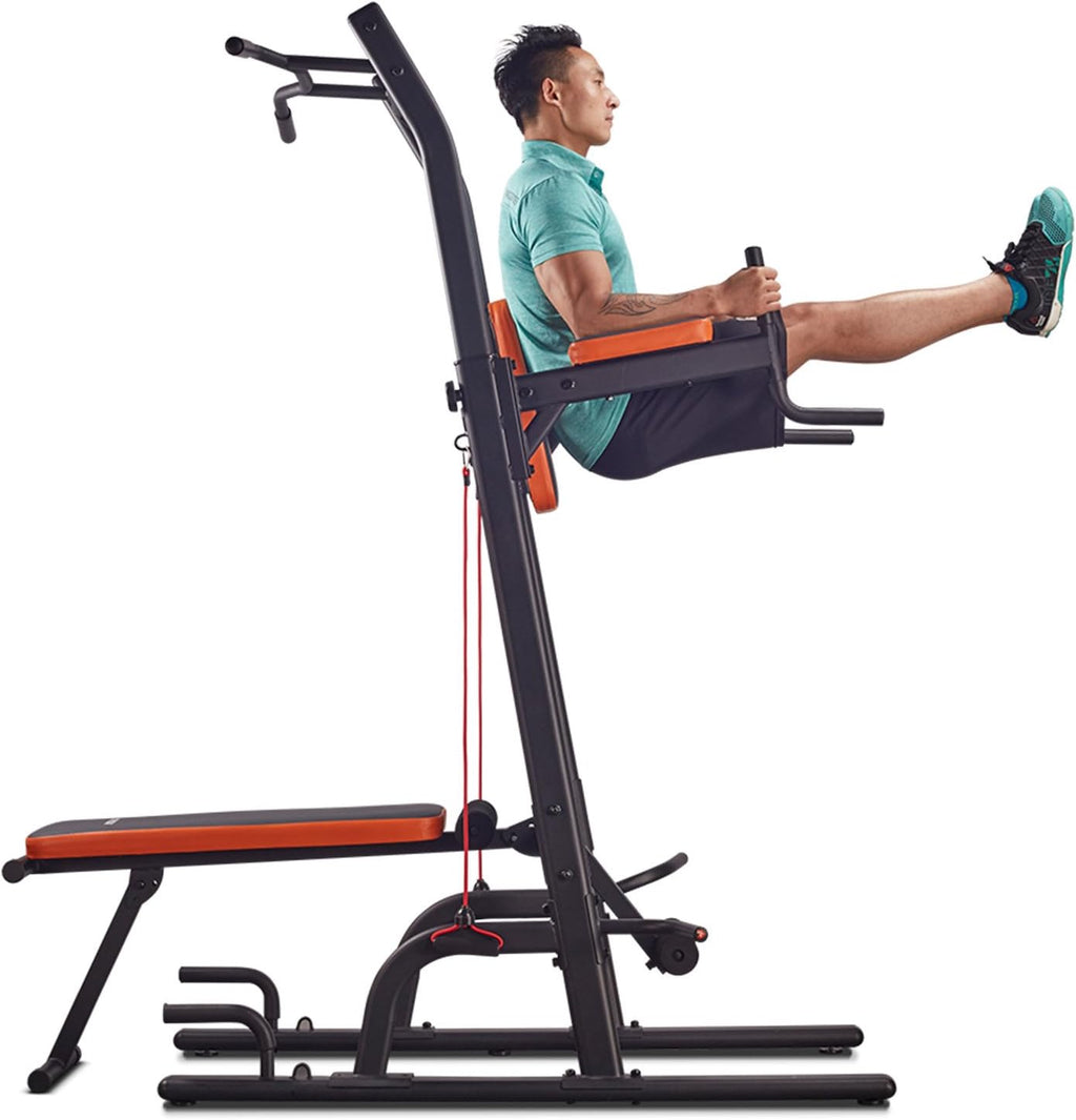 Power Tower with Bench Pull up Bar dip station O779