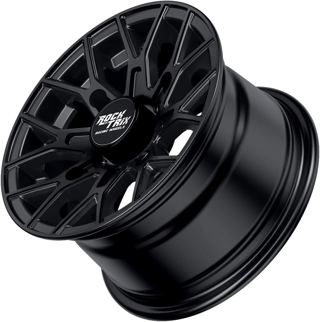 14x7 Matte Black ATV Wheels Rims Set of 4 M833