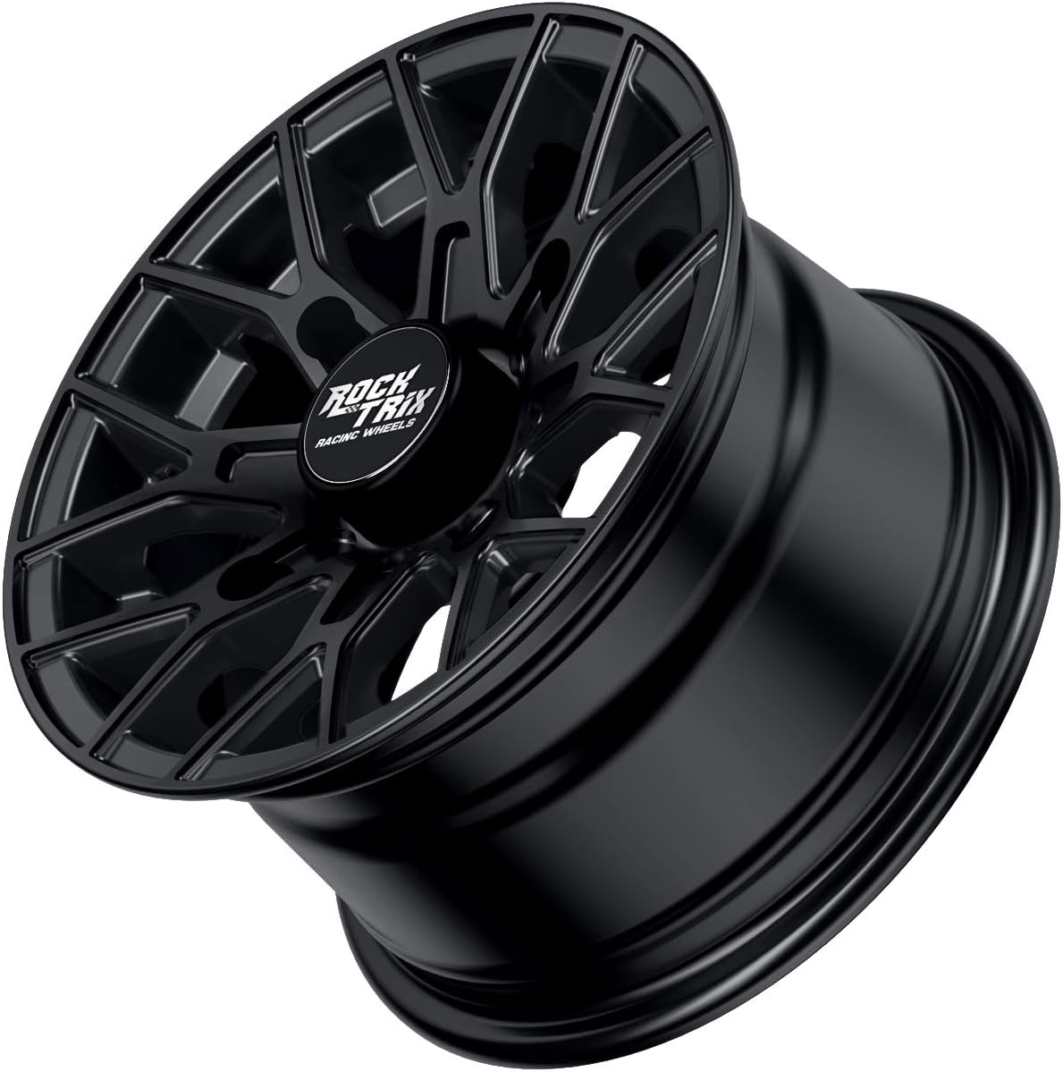 14x7 Matte Black ATV Wheels Rims Set of 4 M833