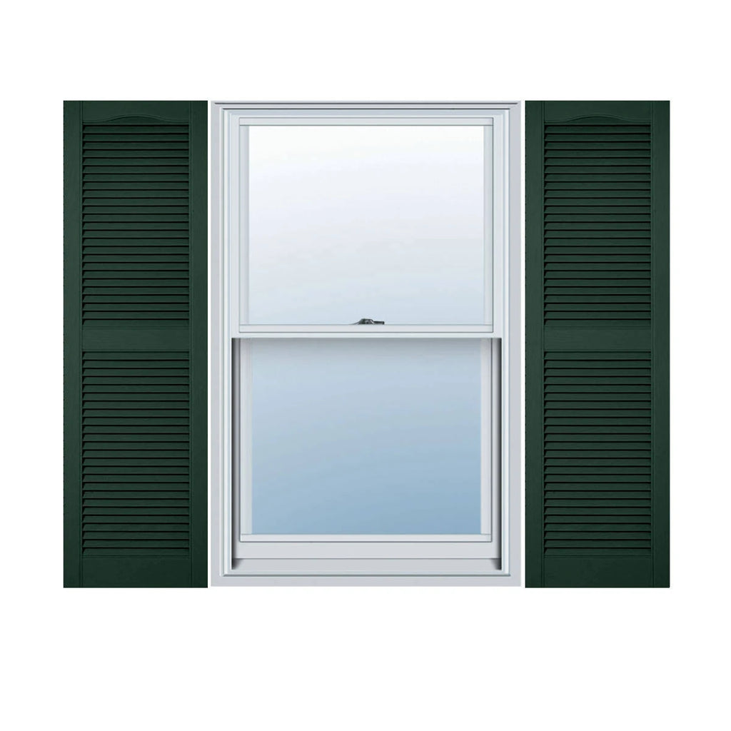 Midnight Vinyl Open Louver Shutters F562507
