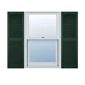 Midnight Vinyl Open Louver Shutters F562507