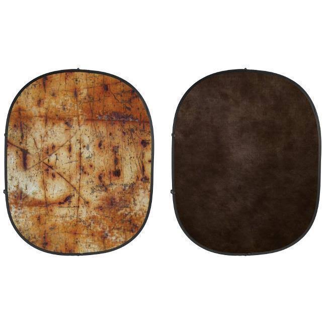 5x7 Collapsible Backdrop, Brown/Industrial Grunge V964037