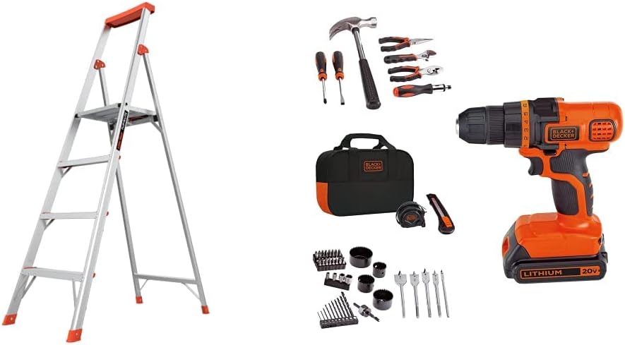 Aluminum Lightweight Slim Stepladder J932