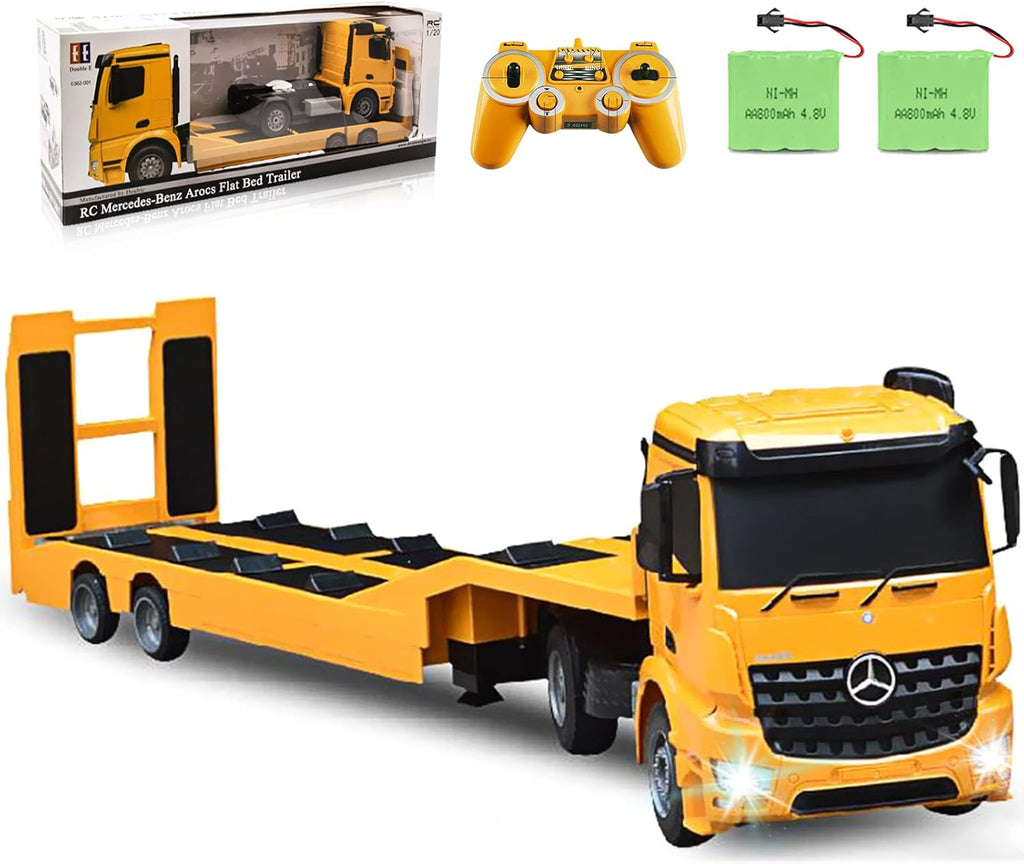 RC Semi Truck Excavator Toys Remote Control Trailer Truck Construction Vehicles Toy with Sound and Lights S518