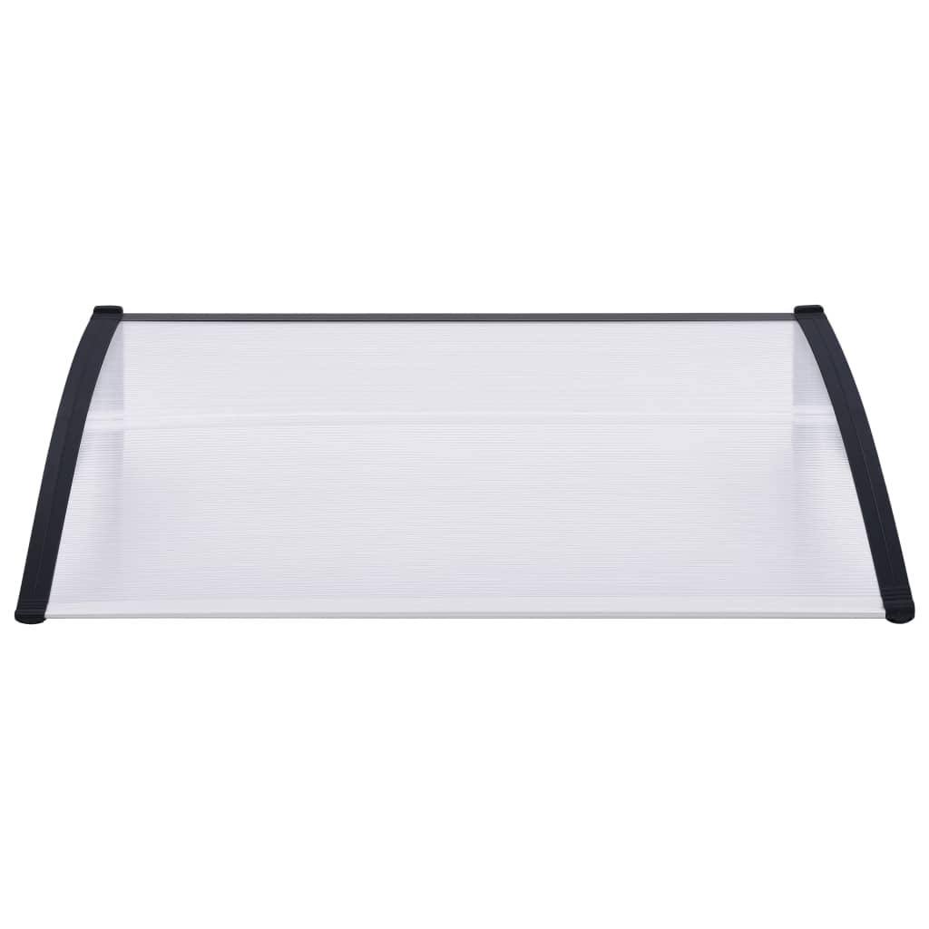 Black Transparent Door Canopy 59x22x31.5x22 PC V634085