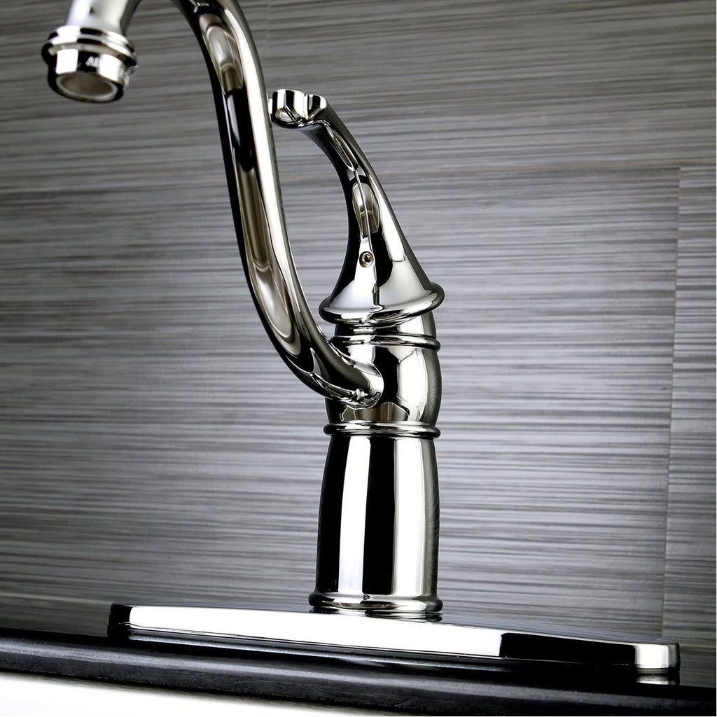 8x22 Centerset Kitchen Faucet, Brushed Nickel F365