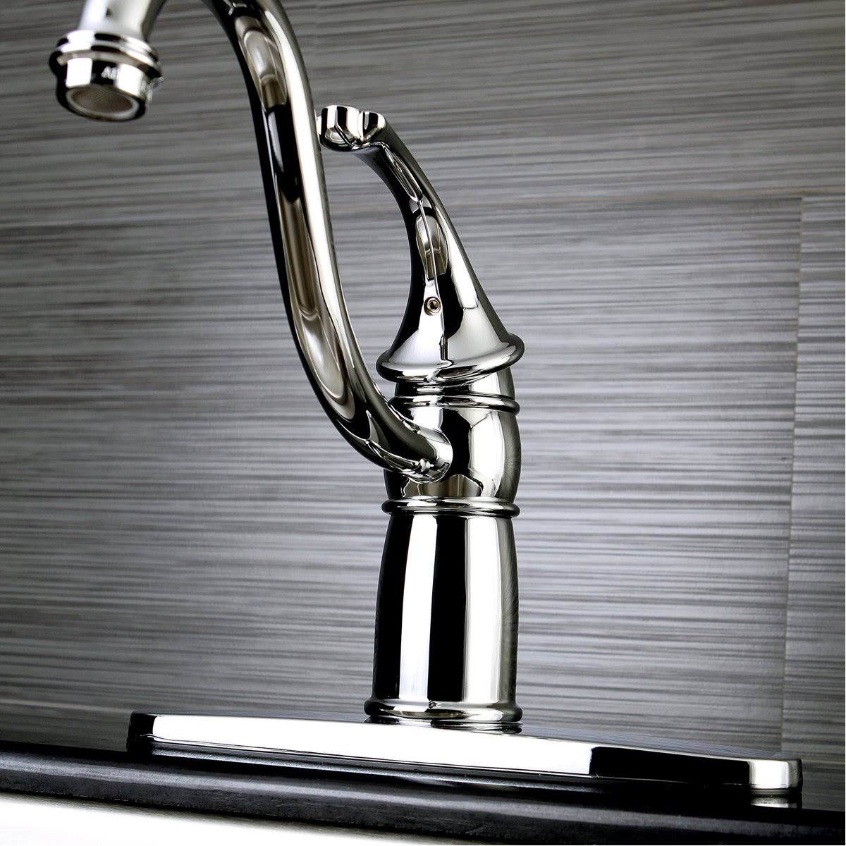 8x22 Centerset Kitchen Faucet, Brushed Nickel F365