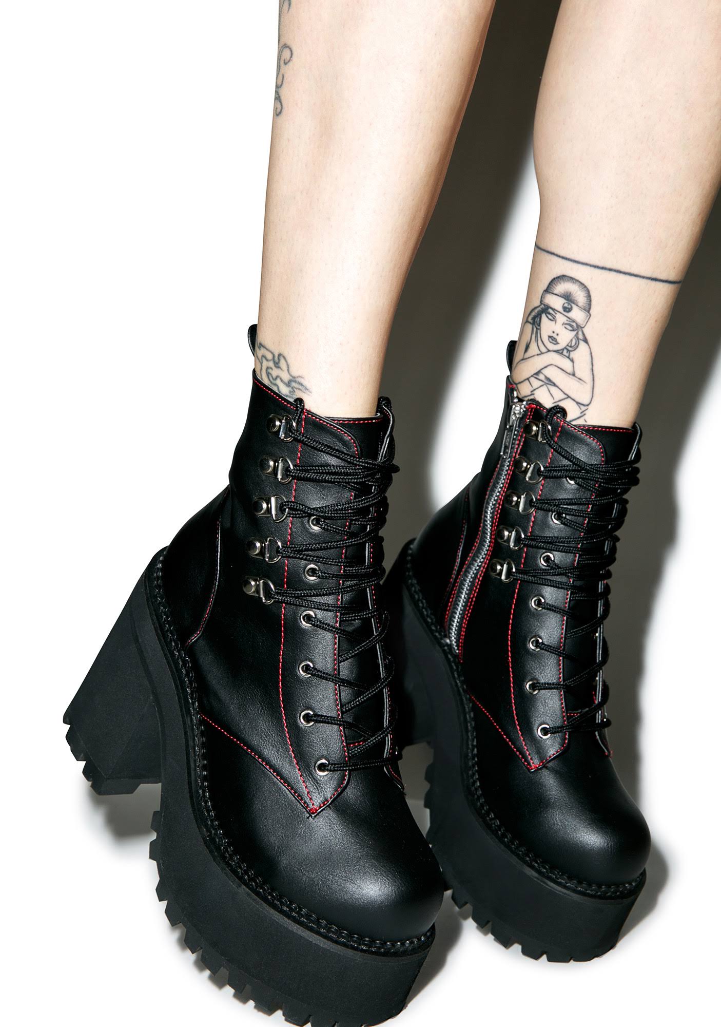 Black Vegan Leather Shoes H15888