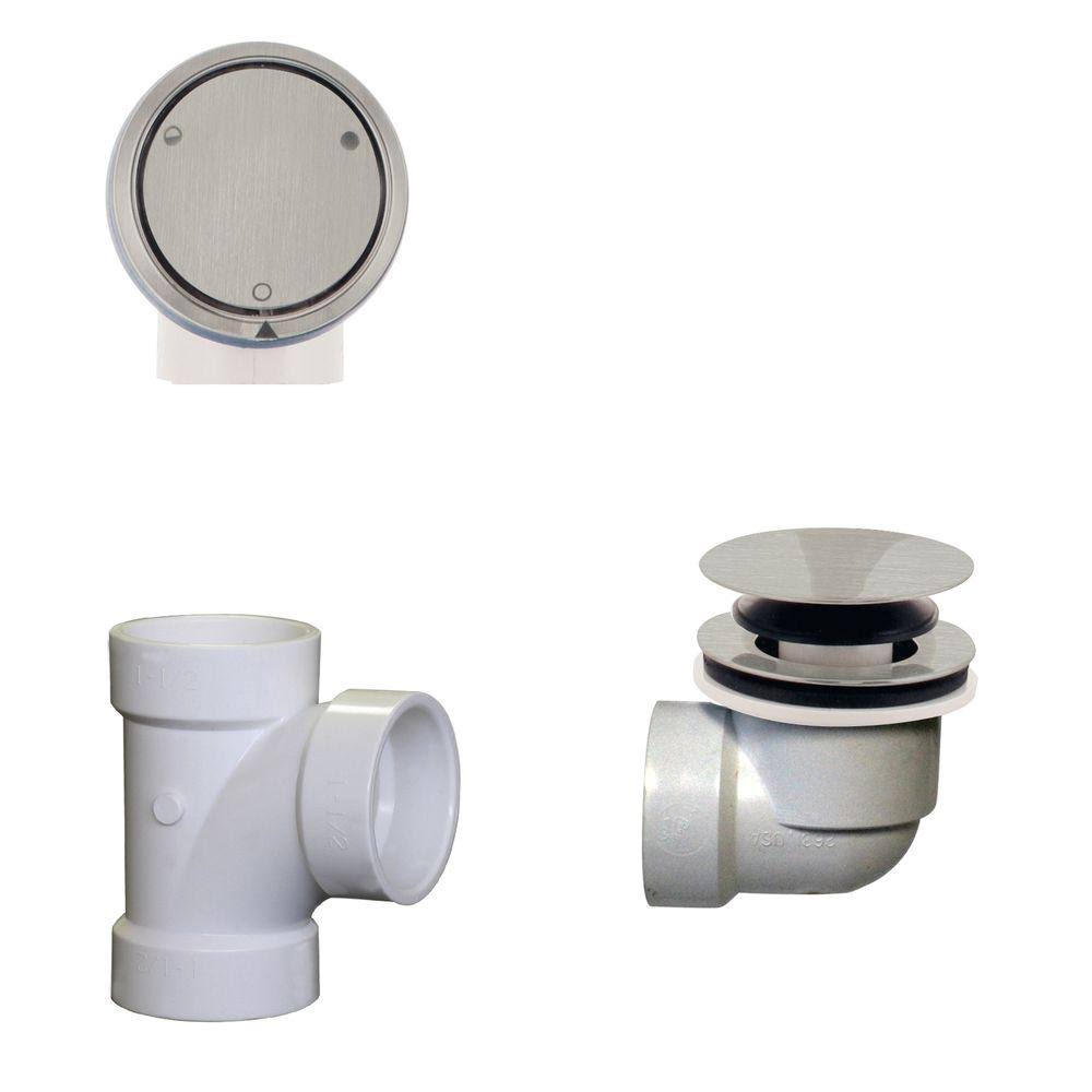 Satin Nickel Metalic Overflow Plumber&s Pack T9594