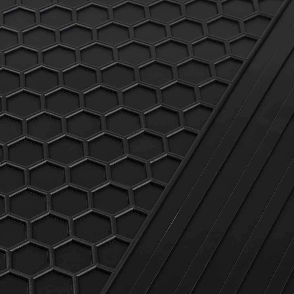 Rubber All Weather Floor Mats Set for Front and Rear Seat F54536