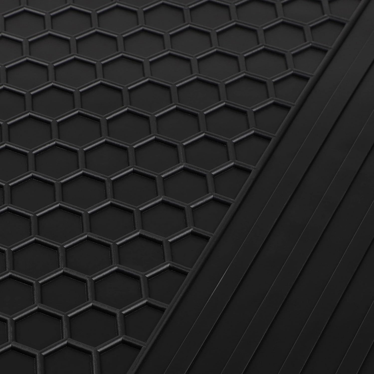 Rubber All Weather Floor Mats Set for Front and Rear Seat F54536