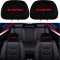 2 Pack Black Fabric Headrest Covers O77156