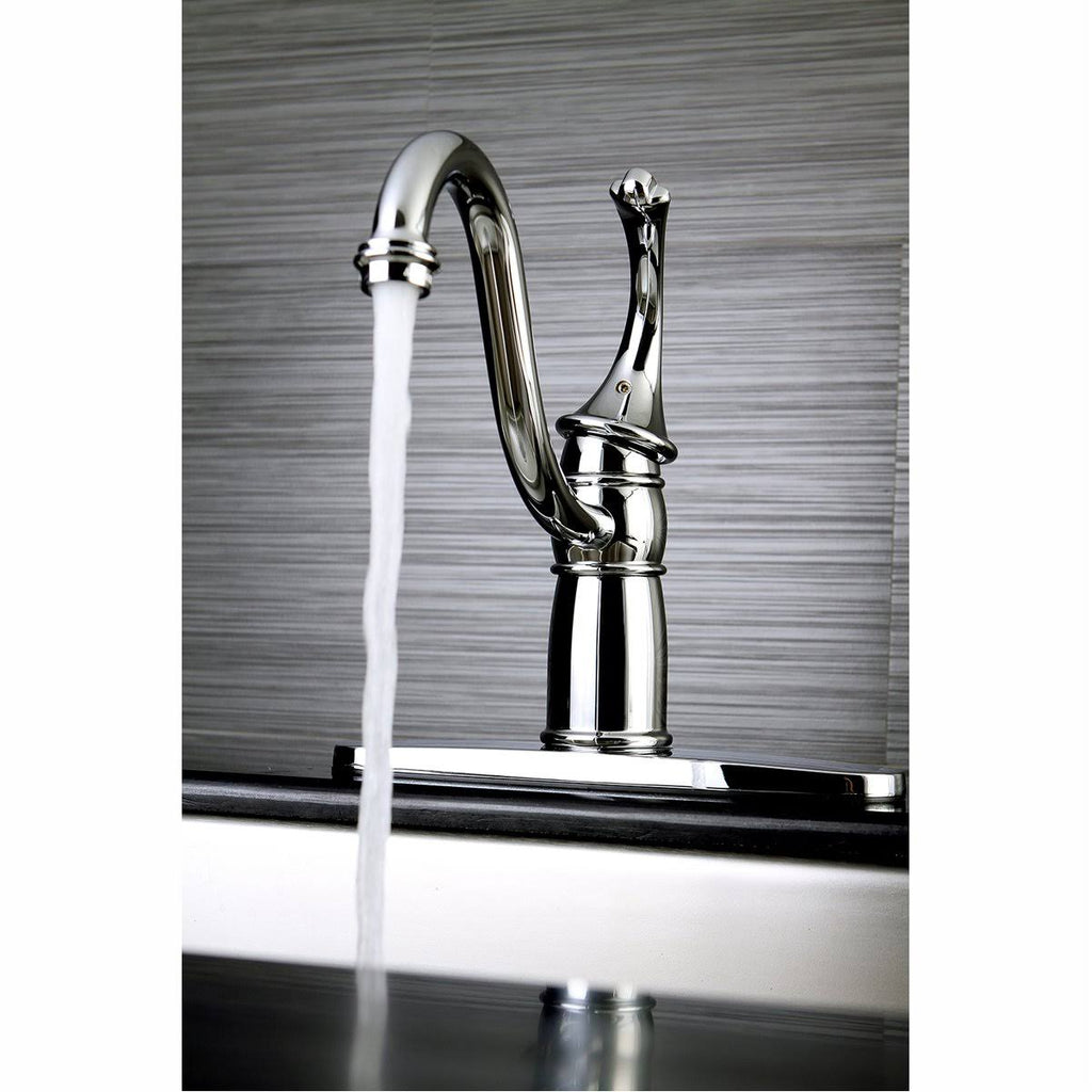 8x22 Centerset Kitchen Faucet, Brushed Nickel F365