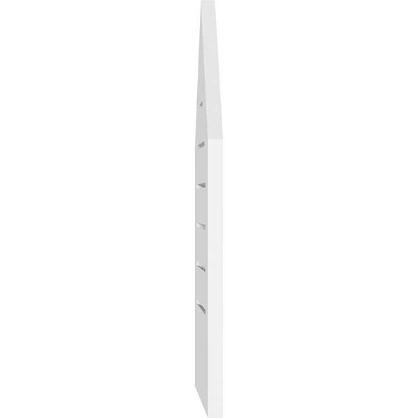 Peaked Top Surface Mount PVC Gable Vent F68704
